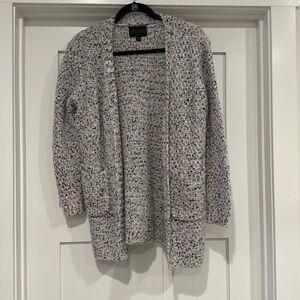 Grey and Multicolor Cardigan